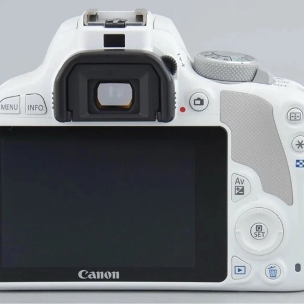 Canon White Digital Camera with Modern Design